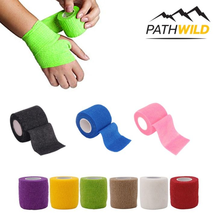 ผ้ายืดป้องกันการบาดเจ็บ SELF-ADHESIVE ELASTICATED BANDAGE  ยึดติดแน่น ไม่ต้องใช้คลิปล็อกปลายผ้า เป็นอุปกรณ์บังคับในการวิ