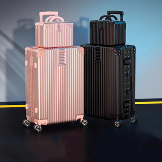 YMX กระเป๋าเดินทาง  กระเป๋าเดินทางล้อลาก PC + ABS ล้อหมุนได้ 360 องศาอย่างมีสไตล์ Classy Luggage  สีสดใส 8 สี