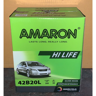 แบตเตอรี่ รถยนต์หลายรุ่นเช่น jazz/City,Toyota Yaris/Vios,Suzuki Ciaz)AMARON HILIFE 40B20L