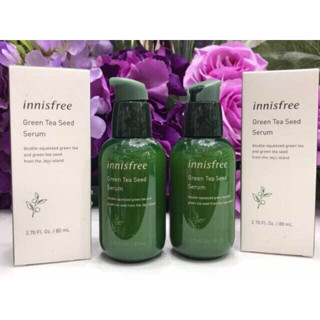 แพ็คเกจใหม่ ผลิตปี2022ไม่จำกัดซอง พร้อมส่ง/แท้  Innisfree The Green Tea Seed Serum tester 80ml