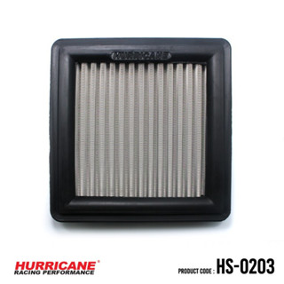 HURRICANE กรองอากาศสแตน , ผ้าแดง Honda ( Brio , City , FIT , Freed Jazz GE , Mobilio ) HS-0203