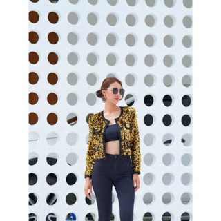 SP342T : Sequin Cropped Jacket แจ็คเก็ตครอปปักเลื่อม