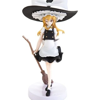 น่ารัก 🧹 FuRyu 🧹 Kirisame Marisa Premium Figure Touhou Project 🧹 น้อง Marisa หมวกใหญ่ ถือไม้กวาด น่ารักสุดๆ 🧹