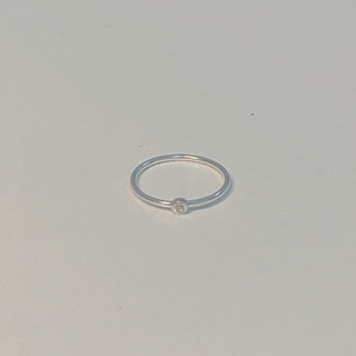 SissyJewelry //แหวนเงินแท้ รุ่น Classic single gem clear ring