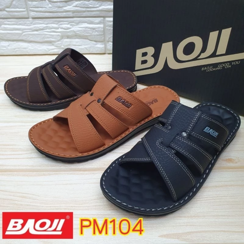 Baoji PM104 รองเท้าแตะสวมชาย ไซส์ 39-44. ยสอ.