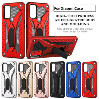 MobileCare (ประเทศไทย) Robot Case for Xiaomi Redmi Mi 10T/10T Pro 11T/11T Pro 12T/12T Pro กรณีขาตั้ง ปกหลัง Back Cover