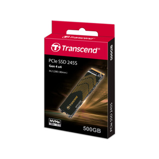 Transcend PCIe NVMe M.2 SSD 500GB : MTE245S :Gen 4X4 * รับประกัน 5 ปี หรือ**รับประกันไม่เกิน 300 TBW ** มีใบกำกับภาษี TS500GMTE245S