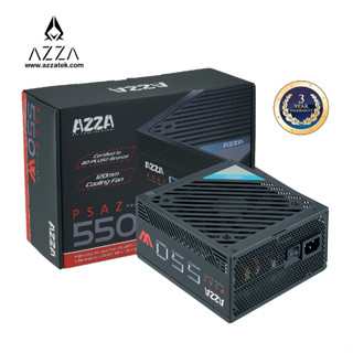 AZZA Power Supply 550W 80Plus Bronze PSAZ 550W สินค้ารับประกัน 3 ปี