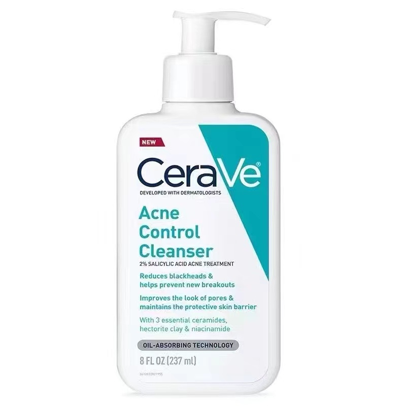 [ของแท้ 100%] ,CERAVE ACNE CONTROL CLEANSER 2% SALICYLIC ACID ACNE TREATMENT 237ml