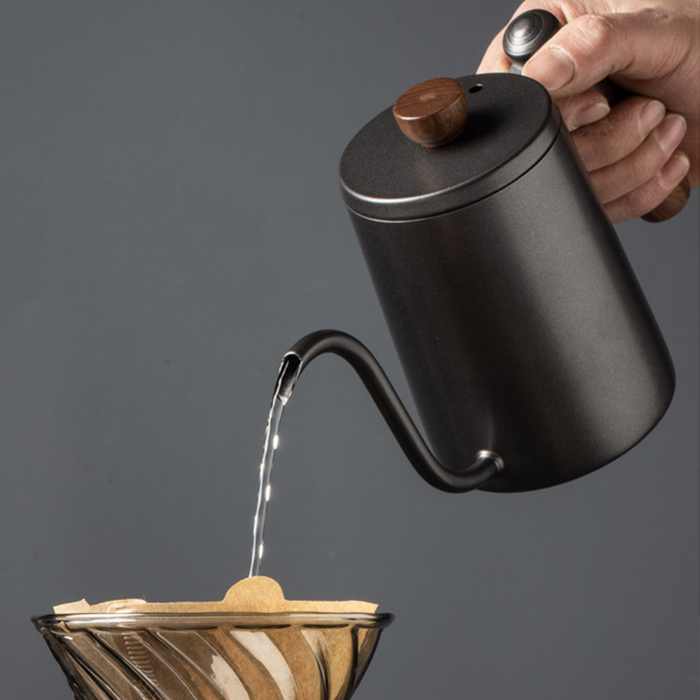 กาดริปกาแฟ พร้อมฝา กาน้ำชาขนาดพกพา ใช้กับเตาไฟฟ้าได้ Ryuu kitchen