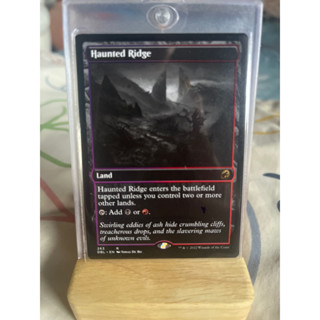 การ์ด MTG Haunted Ridge Land Magic the Gathering EDH รุ่น double Feature สภาพ Nm