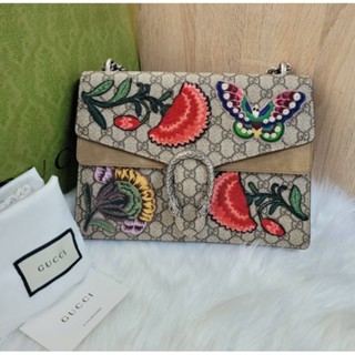 กระเป๋าสะพาย Gucci Dionysus Medium 11" ปีกเบจ ลาย limited