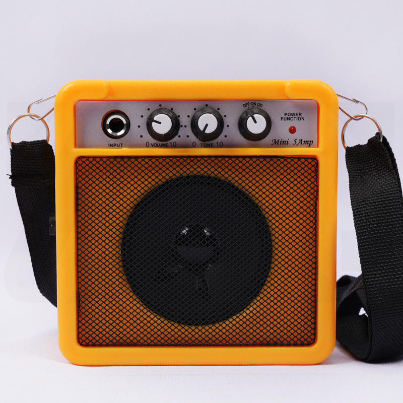 ZLG 5W แอมป์กีต้าร์ไฟฟ้า สีเหลืองดำ มีสินค้าในสต็อก จัดส่งรวดเร็ว ต้องการแบตเตอรี่ 9V - รูปที่ 7