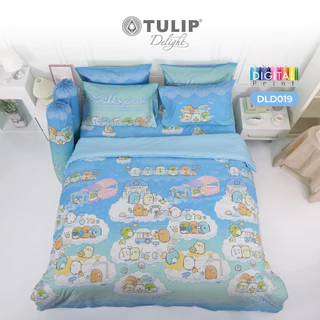 TULIP Delight ซุมิกโกะ Sumikko DLD019 ลิขสิทธิ์แท้ San-X ชุดผ้าปูที่นอน ผ้าห่ม ผ้านวม พิมพ์ลายการ์ตูน