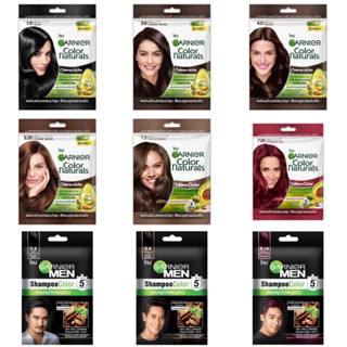 ครีมเปลี่ยนสีผม / แชมพูปิดผมขาว การ์นิเย่ GARNIER