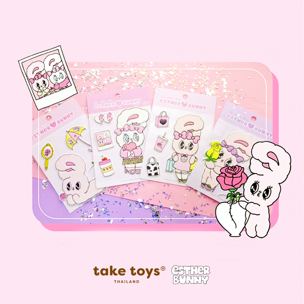 Esther Bunny Big Deco-สติกเกอร์เอสเธอร์ บันนี่