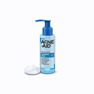 [ถูกสุด] ACNE-AID GEL CLEANSER SENSITIVE SKIN 100ML แอคเน่-เอด เจล เคลนเซอร์ เซนส์ซิทีฟ สกิน 100 มล