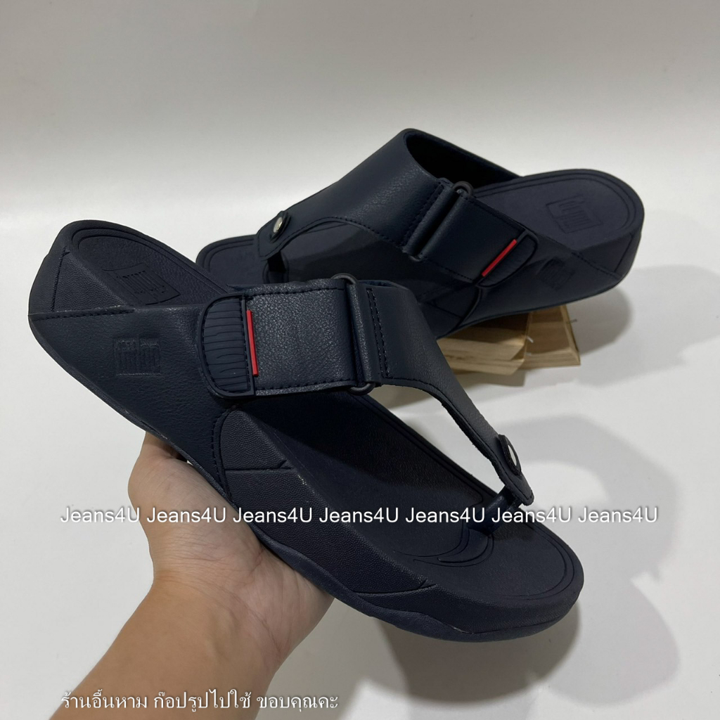 [พร้อมส่ง] รองเท้าแตะผู้ชาย แบบหนีบ สายหนัง ลายเข็มขัด ใส่สบาย