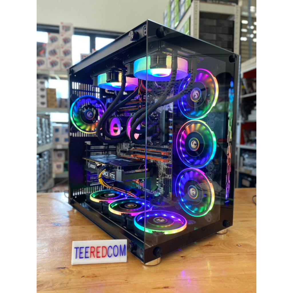 คอมประกอบ ตัดต่อ ปล่อยบอท 2 CPU intel xeon E5 2683V4 X2 32c/64t/Ram ecc32-128gb ECC DDR4/Vga 4-11gb/