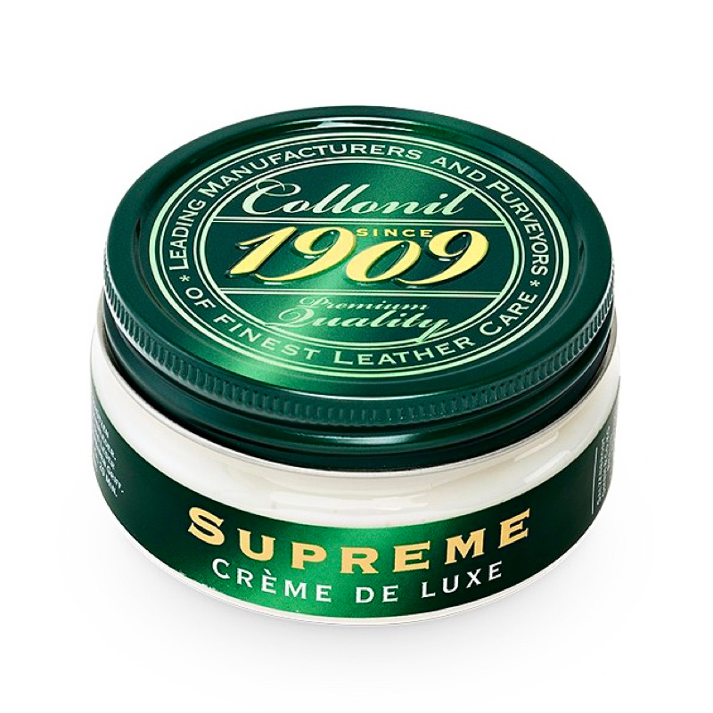 [แถมฟรี ผ้าเช็ด 150 บาท] Collonil1909 Supreme Creme de Luxe 100 ml. ครีมเคลือบเงาพรีเมี่ยม เคลือบให้หนังเงางามสวยใหม่