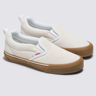 VANS KNU SLIP ON WHITE  SNEAKERS สินค้ามีประกันแท้