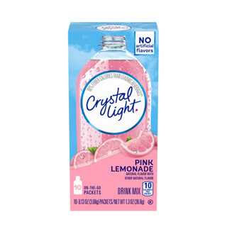 Crystal Light Pink Lemonade Natural Flavor with Other Natural Flavor Drink Mix เครื่องดื่มมะนาว ไม่แต่งกลิ่น แคลอรี่ต่ำ