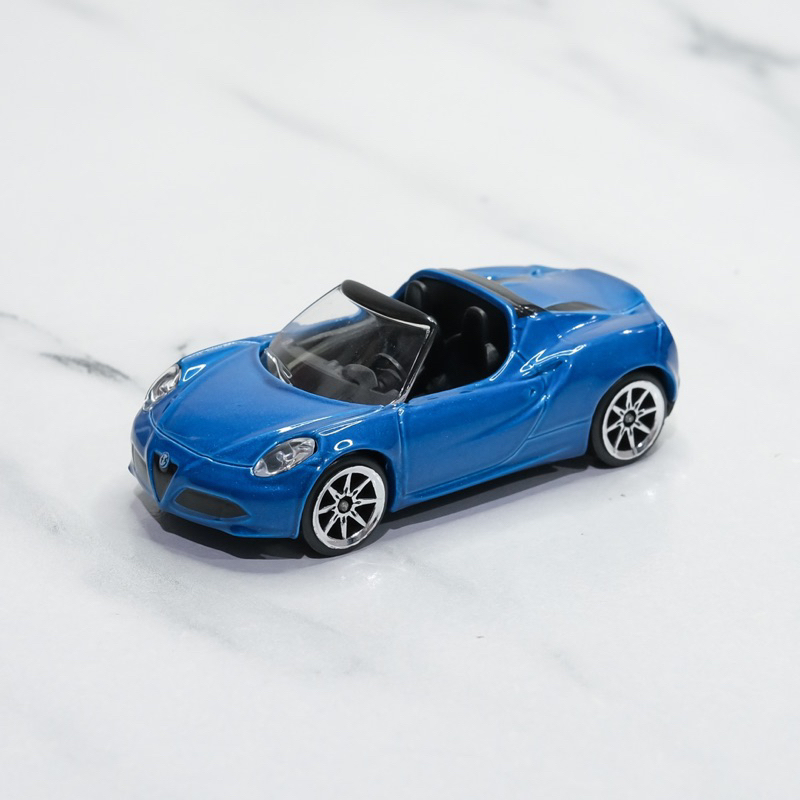 รถเหล็กโมเดล มาจอเร็ตต์ Majorette Alfa Romeo 4C Spider สีน้ำเงิน ล้อเงิน