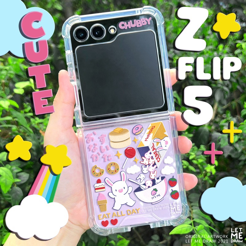 Z flip5 Case LETMEDRAW แจ้งสีของโทรศัพท์ทางแชท