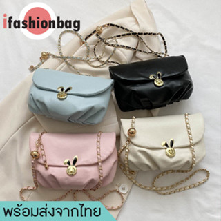 ifashionbag(IF1931) กระเป๋าสะพายข้างน้องกระต่ายหนังPU