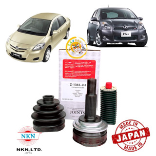 หัวเพลานอก Toyota VIOS NCP93 ปี 07-12 YARIS NCP91 ปี 06-13 1NZ ยี่ห้อ NKN รหัสZ1365-2H