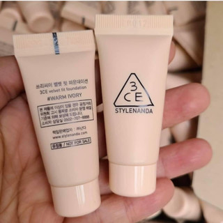 3CE VELVET FIT FOUNDATION ขนาด 5 ml.exp:2024 - - Warm ivory โทนขาวเหลือง