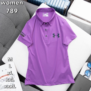 รอพรี 4 วัน✅Under Amour จาก 990฿ Polo short โปโล คอปก สำหรับสวมใส่ออกกำลังกาย หรือใส่ลำลอง เสื้อตีกอล์ฟผู้หญิง