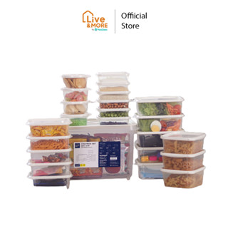 Micronware ชุดกล่องใส่อาหาร Chef Box  รวม 48 ชิ้น (24 กล่อง) รุ่น 6613-S48 เข้าไมโครเวฟได้