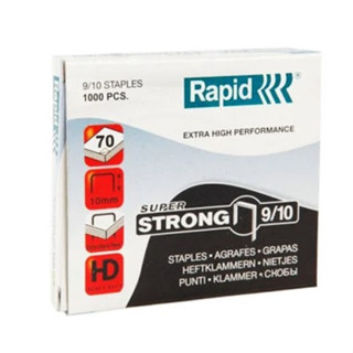 ลวดเย็บกระดาษ Rapid (กล่อง 1,000เข็ม) super strong 9/10