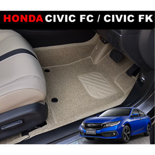 พรมดักฝุ่นไวนิล HONDA CIVIC FC , CIVIC FK (2016-21) พรมดักฝุ่นในรถยนต์ ฮอนด้า ซีวิค เข้ารูป