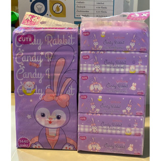 ทิชชูBaby Cute Rabbit Candy 1 หิ้ว 6 ห่อ