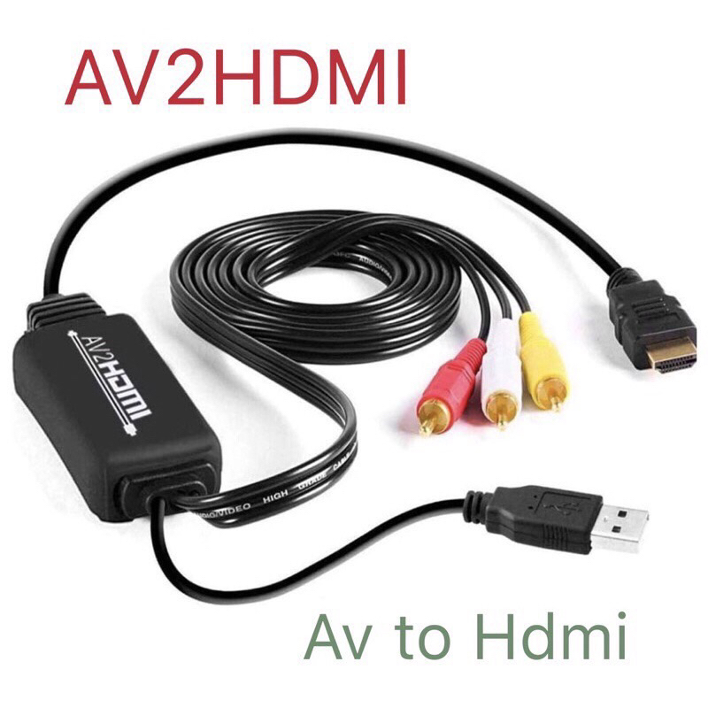*RCA to HDMI Converter AV to HDMI Adapter RCA to HDMI Cable For PC Laptop Xbox PS3 PS4 TV STB VHS VC