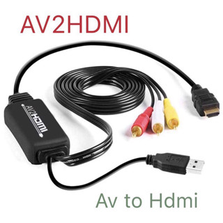 *RCA to HDMI Converter Aได้V to HDMI Adapter RCA to HDMI Cable For PC Laptop Xbox PS3 PS4 TV STB VHS VCR Camera DVD Etc