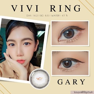 คอนแทคเลนส์ VIVI RING  Gary ✨ ยี่ห้อ GAEZZ ; Color Gary ( ค่าสายตา 50 - 1000 )