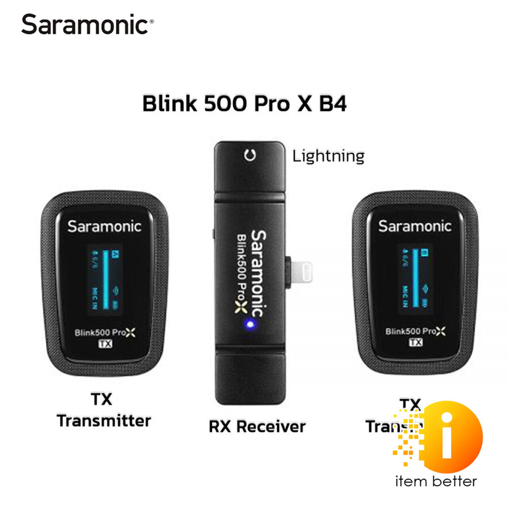 SARAMONIC Blink500 ProX B4 ไมโครโฟนไร้สาย คลื่น2.4GHz