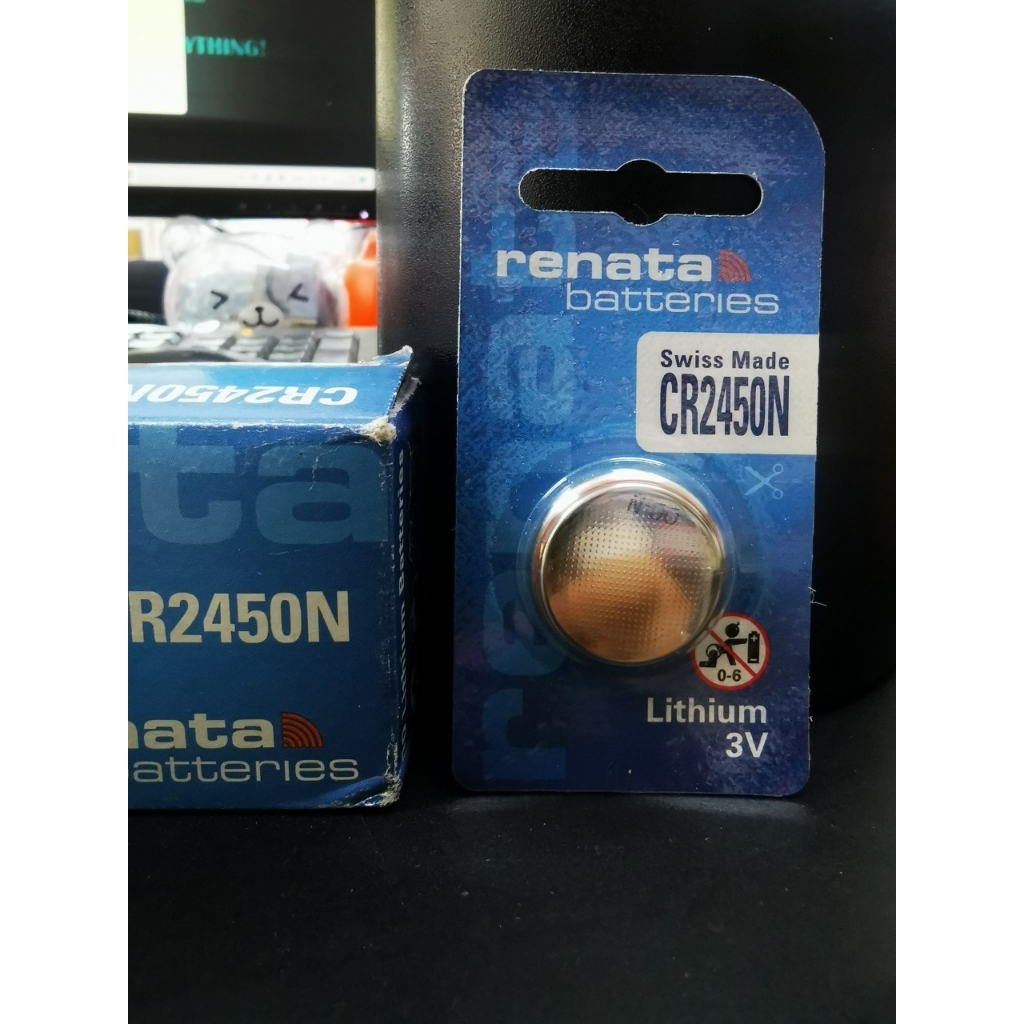CR-2450 ถ่านกระดุม CR2450N Renata 3V Battery Lithium ถ่านกระดุม แพ็ค 1 ก้อน