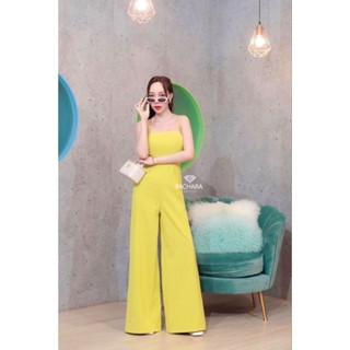 2 color 💚jumpsuit ยาวสายเดี่ยว🩵 pachara 00144JB
