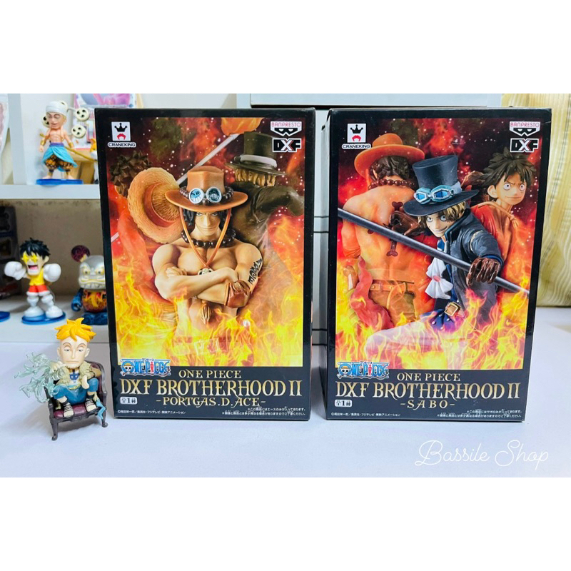 One Piece - DXF BROTHERHOOD II - โมเดลวันพีช - Portgas D. Ace / Sabo - ของแท้ แมวทอง - Banpresto