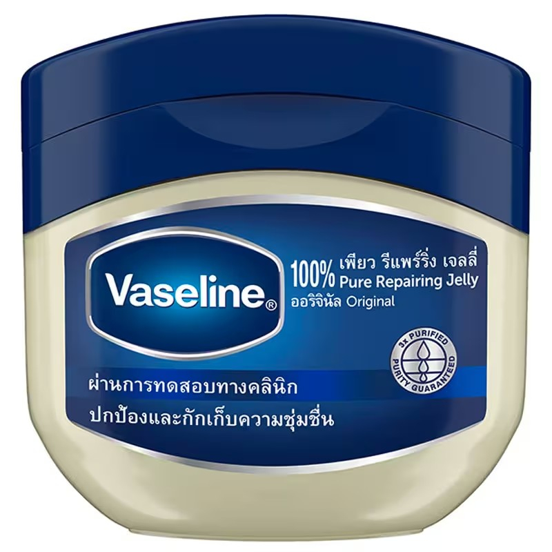Vaseline Pure วาสลีน เพียว รีแพรริ่ง เจลลี่ ปิโตรเลี่ยม บำรุงผิวแห้ง เก็บความชุ่มชื่น 100 มล.