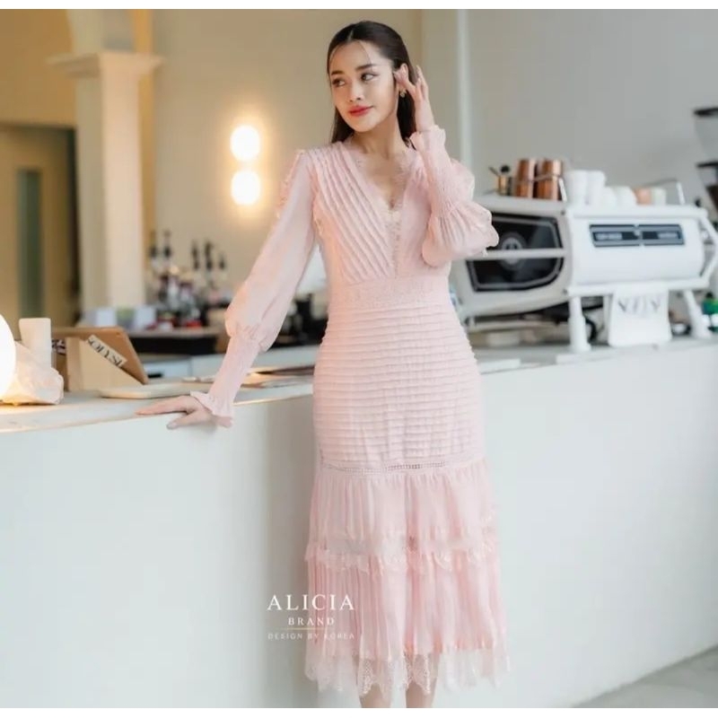 Maxi Dress แบรนด์​ Alicia ไซด์ M
