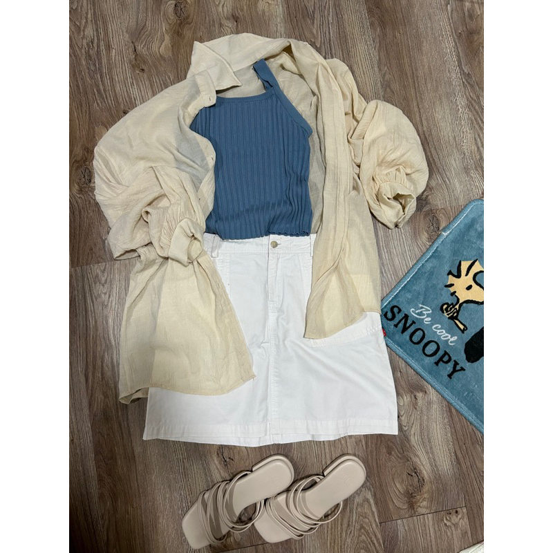 ชุดเซ็ท เชิ้ต 19dec สายเดี่ยวแบรนด์ avocado