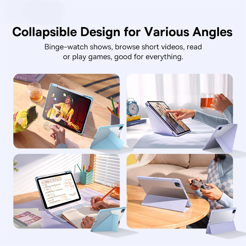 Y-shaped Ultra-thin protective case for air4/5 pro11/12.9inch 2019-2023 gen7/8/9 10,2 Air6 Air7 2025 - ภาพย่อย 5
