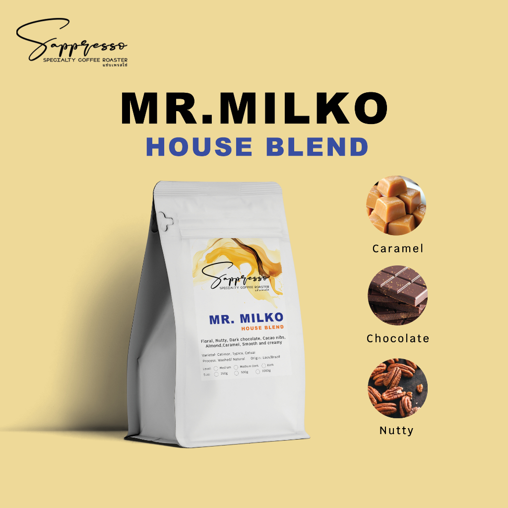 เมล็ดกาแฟคั่ว Mr. Milko - House Blend รูปที่ 3