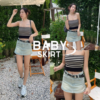 BABY SKIRT💫กระโปรงยีนส์กางเกง