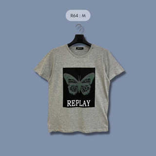 เสื้อยืด Replay รหัส 064 สกรีนลายเท่ๆสวมใส่สบาย ระบายอากาศดี ไม่หด รีดง่าย ทรงสวยสามารถใส่ได้ทั้งชายและหญิง